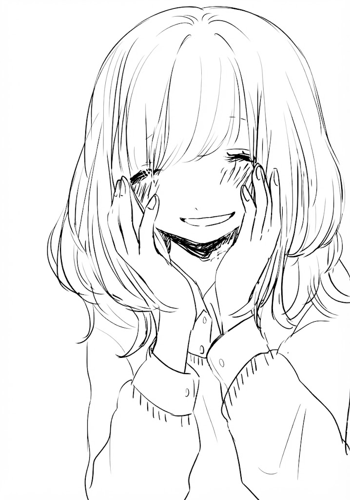 Anime character 149 printable coloring page with line art and color reference