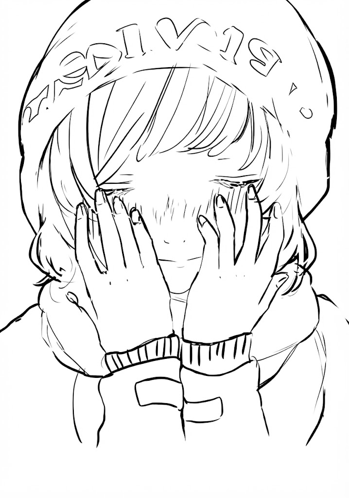 Anime character 161 printable coloring page with line art and color reference