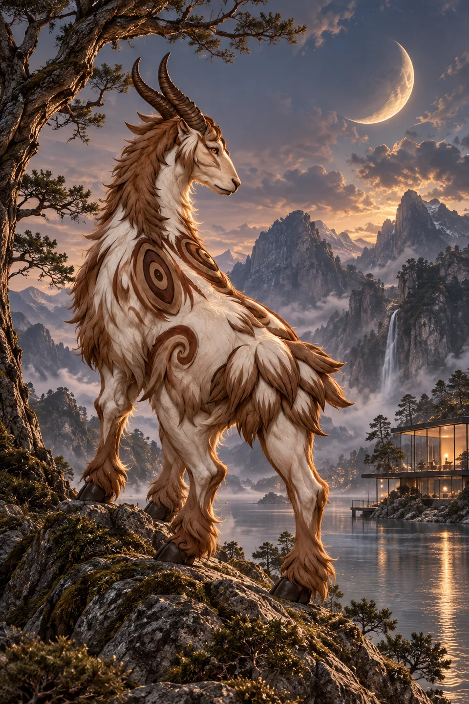 Finished Bo Yi mythical creature artwork