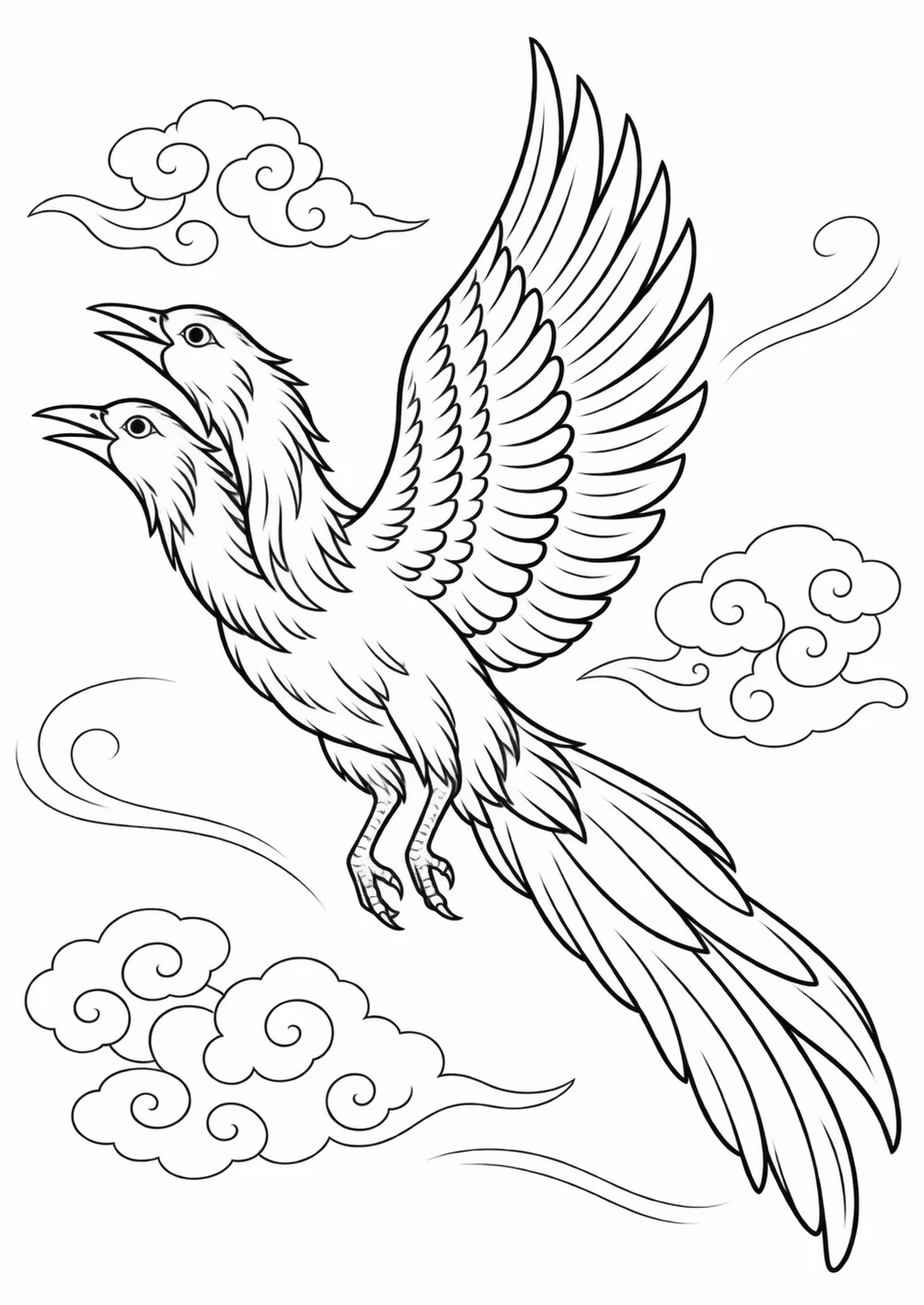 Lei Bird Coloring Page free printable coloring page