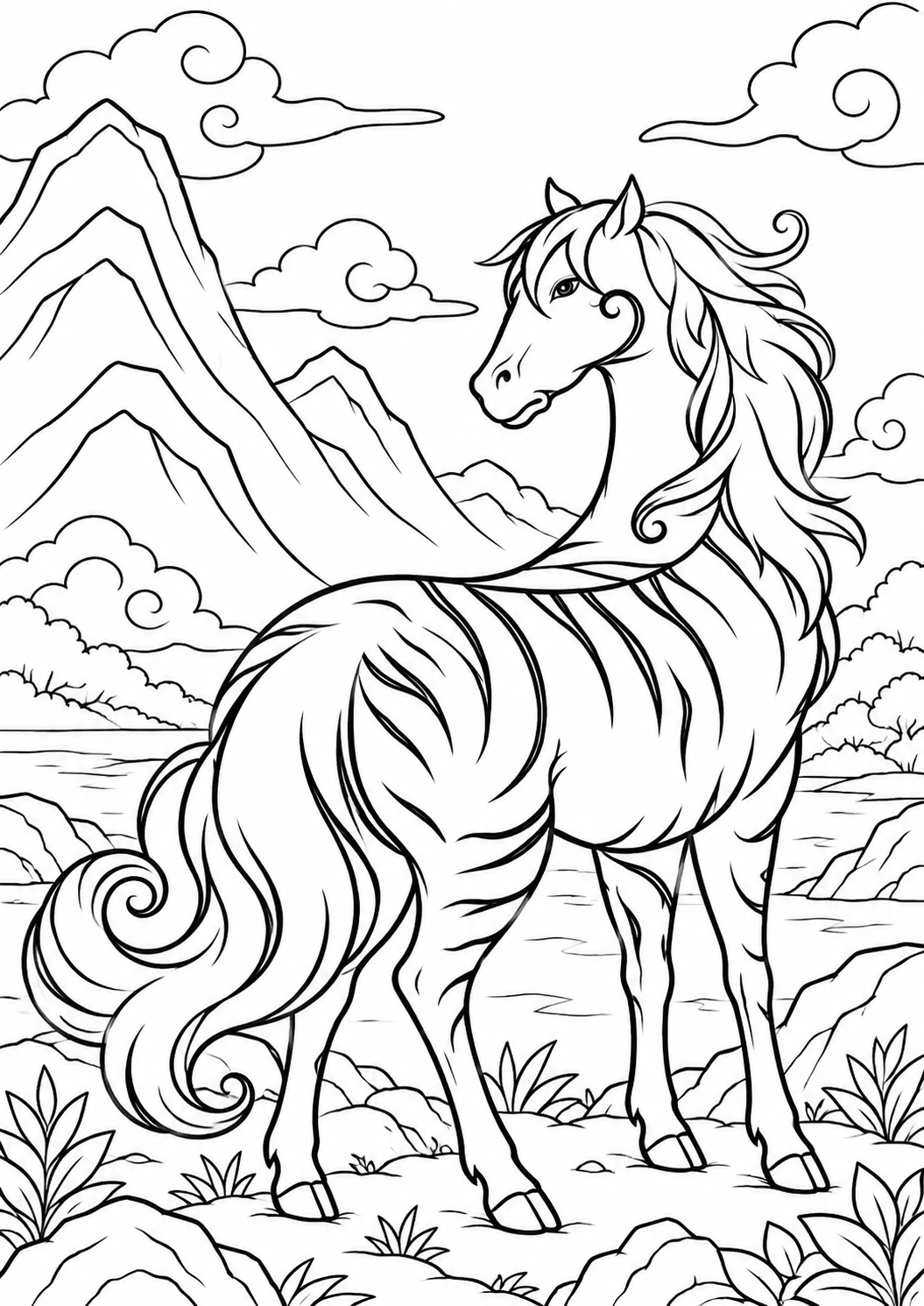 Lushu Coloring Page free printable coloring page