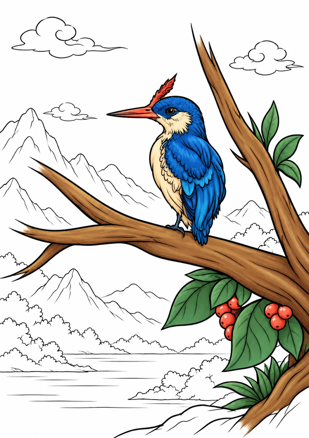 Min coloring inspiration with flat colors