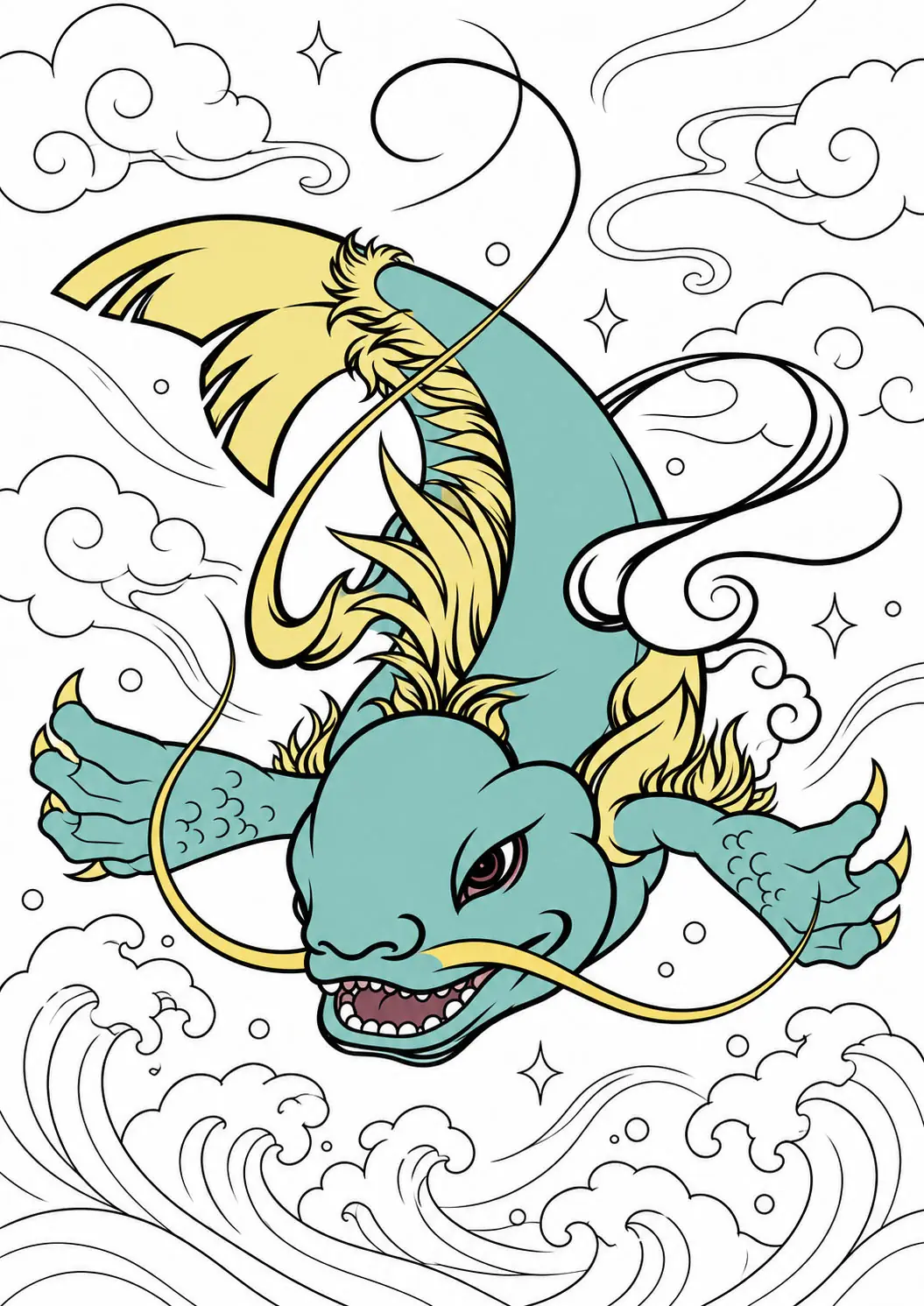 Ren Ma Coloring Page coloring inspiration