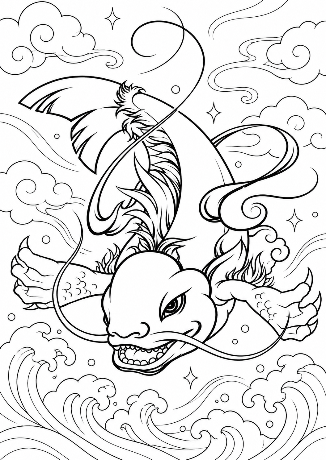 Ren Ma Coloring Page free printable coloring page