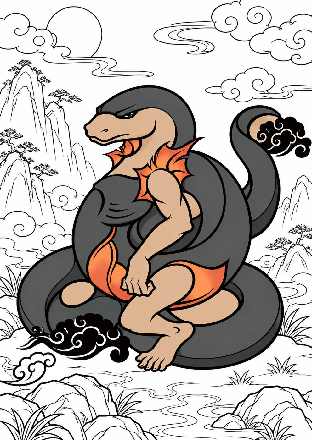 Ren She Coloring Page coloring inspiration