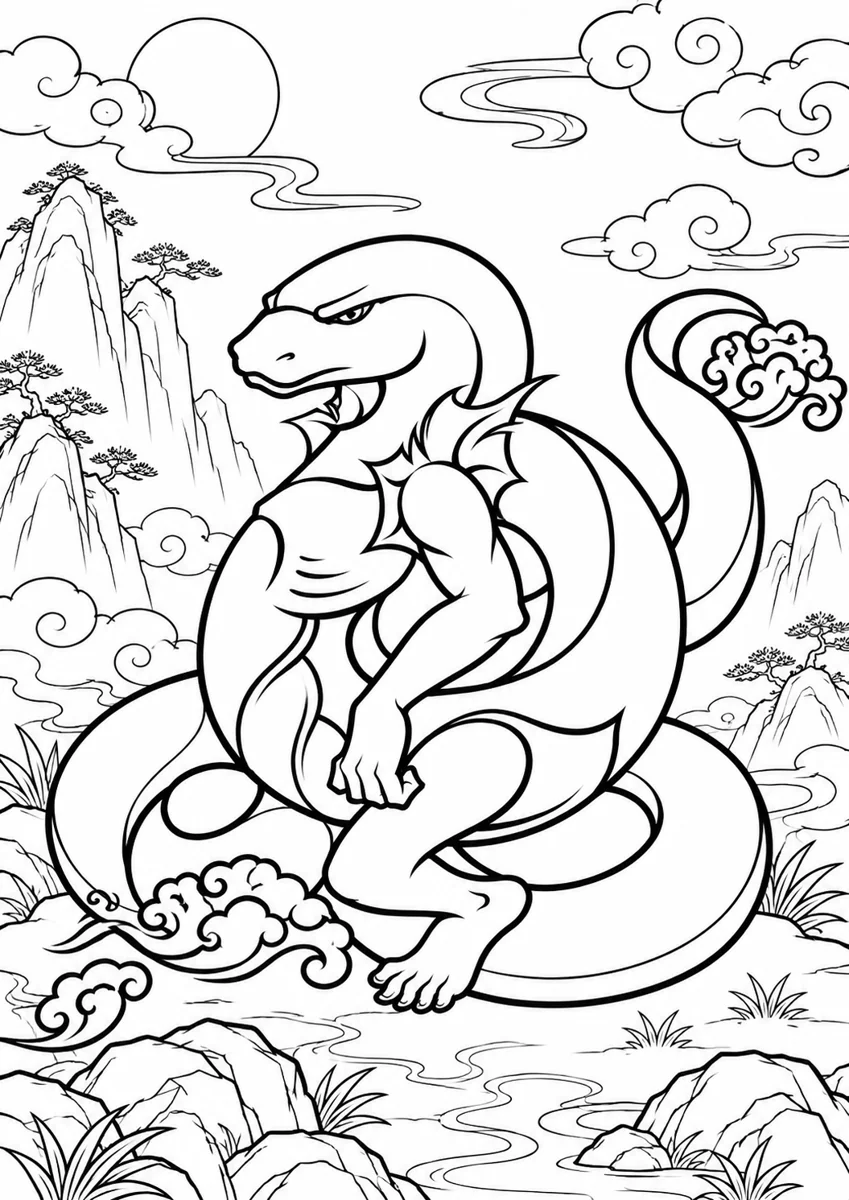 Ren She Coloring Page free printable coloring page