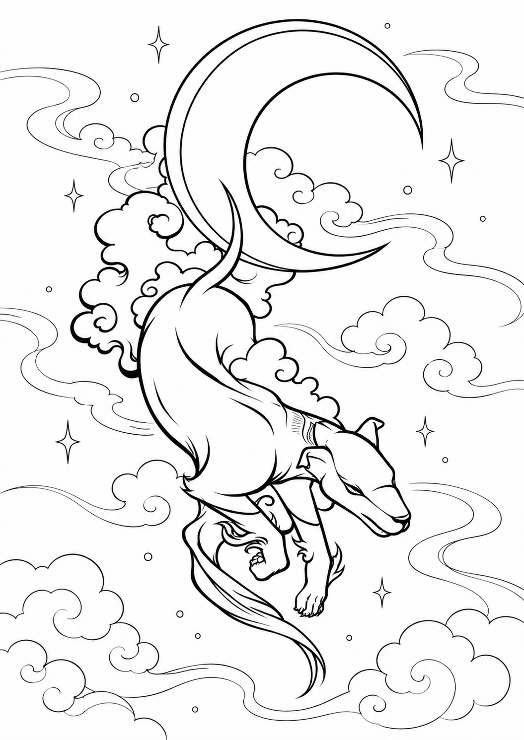 Tian Gou Coloring Page free printable coloring page