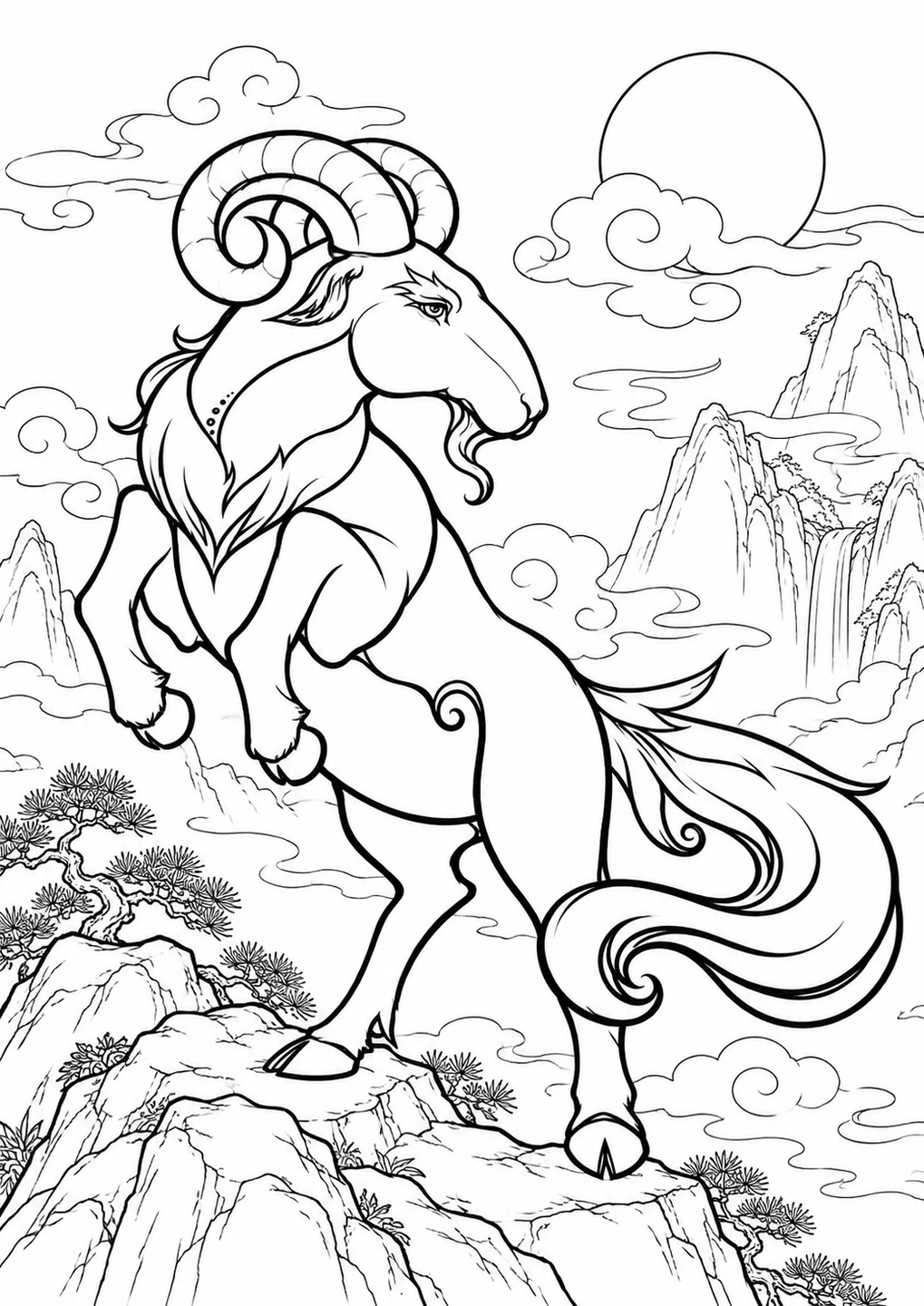 Xian Yang Coloring Page free printable coloring page