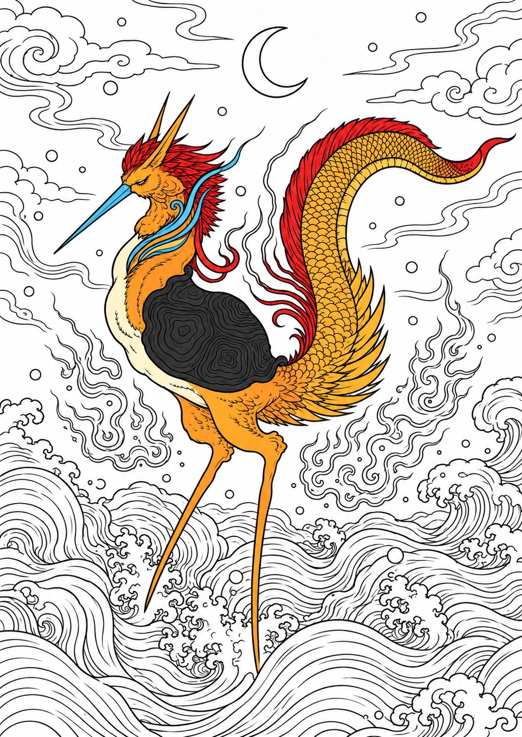 Xuan Gui Coloring Page color reference